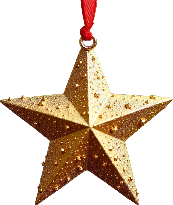 Golden Star Ornament